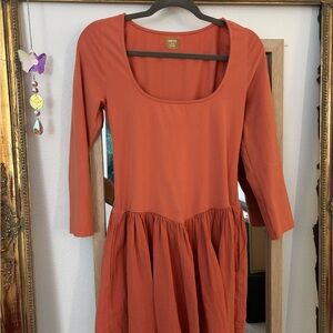 Free People Terracotta Mini Dress